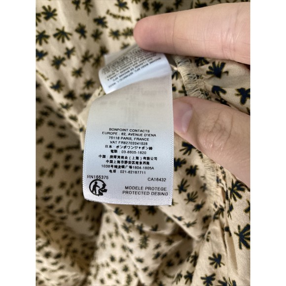 Bonpoint Girls Dress Size 14 Floral Star Print Smocked Spaghetti Strap Sundress - Picture 7 of 8